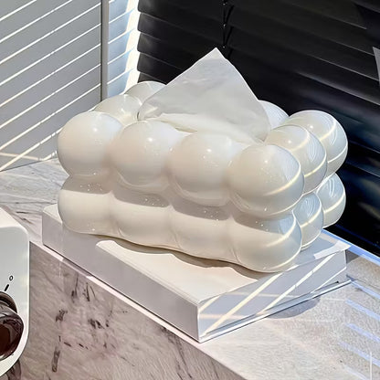 Bubble Bow Tissue Box Cute Decorative Tissue Holder