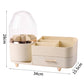 360° Rotating Makeup Organizer with Brush Holder Elegant Vanity Storage
