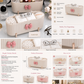 Luxury Multi-Compartment Vanity Organizer Box with Bow Design
