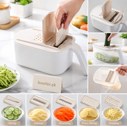 Ecoco Premium Multifunctional Vegetable Slicer & Mandoline Grater Set