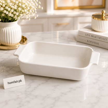 Danny Home Porcelain Baking Dish with Handles — 23.3 cm