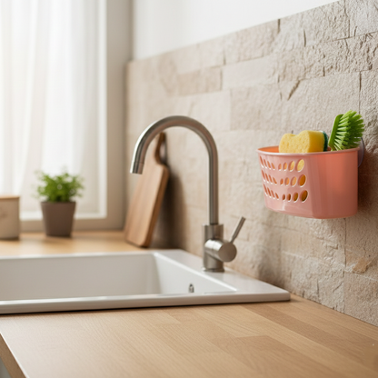 Limon Suction Cup Hanging Storage Basket