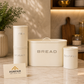 Metallic Bread Box Set 4pcs – Premium Tea, Sugar & Coffee Kitchen Storage Set