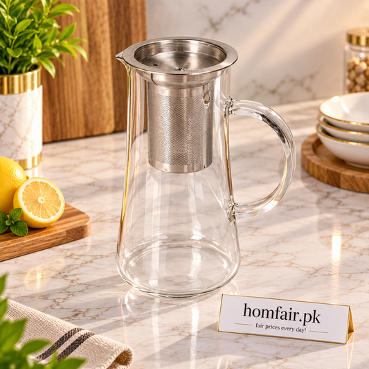 Danny Home Premium Borosilicate Glass Teapot – 710ml Elegant Tea Brewing & Serving Pot for Everyday Use
