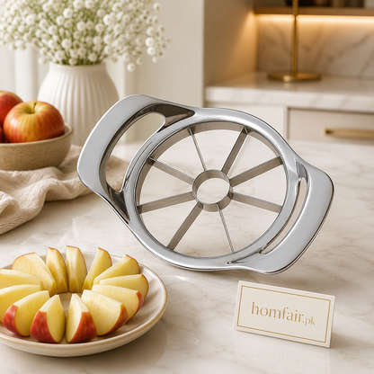 Premium Stainless Steel Apple Slicer & Corer – 8-Blade Fruit Cutter