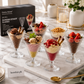 Danny Home Diamond Dessert Glass Set – Set of 6
