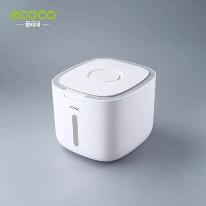 Ecoco 5kg Smart Rice Box – Airtight Grain Storage Station