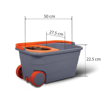 360° Spin Mop Bucket Cleaning System with Wheels