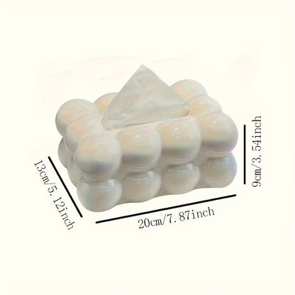 Bubble Bow Tissue Box Cute Decorative Tissue Holder