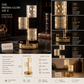 Modern Crystal LED Table Lamp Luxury Gold Bedside Light