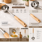 Danny Home Stainless Steel Soup Ladle with Wooden Handle