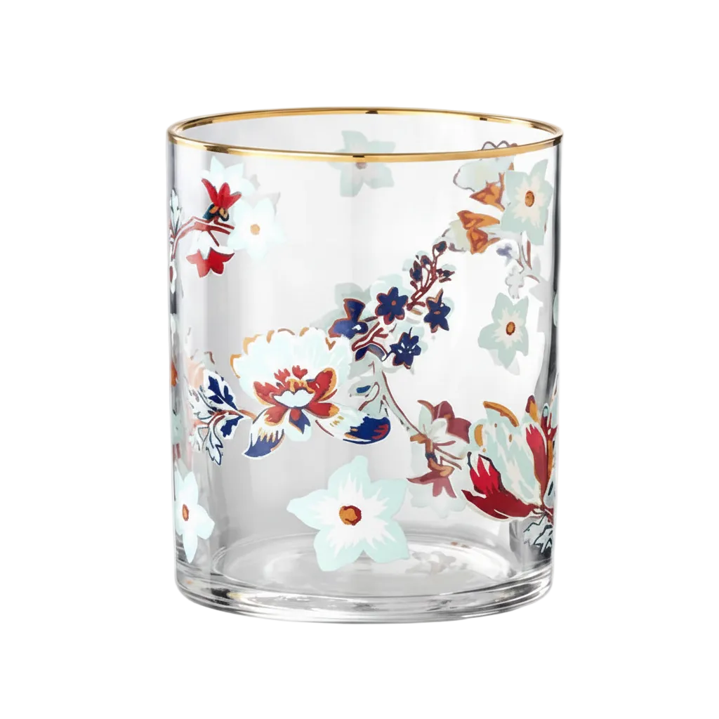 Premium Glass Drinking Set of 4 – 390ml Elegant Modern Glassware