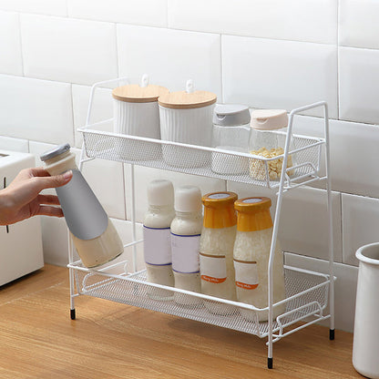 2 Layer Metal Stand Multi-Purpose Organizer