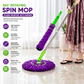 360° Microfiber Floor Cleaning Mop with Adjustable Stainless Steel Handle
