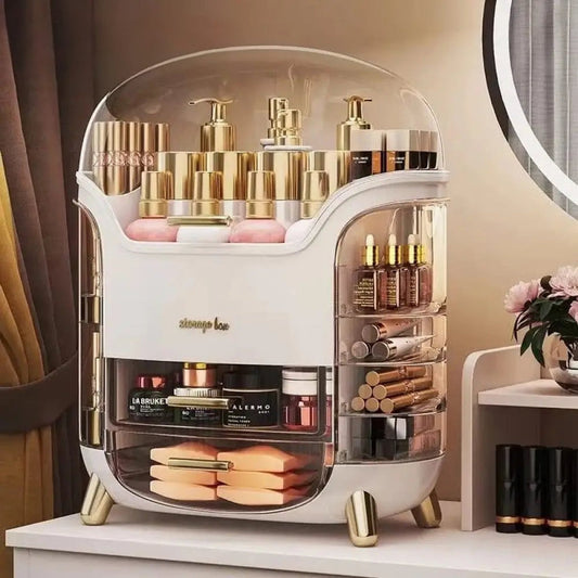 Luxury Cosmetic Organizer Elegant Vanity & Desktop Storage Box
