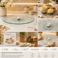 35cm Rotating Glass Serving Tray – 360° Turntable Organizer