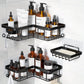 No-Drill Corner Shower Caddy Set Waterproof Bathroom Organizer Rack