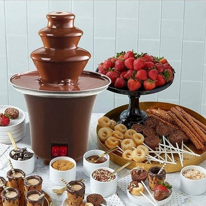 Electric Chocolate Fountain Machine Hot Chocolate Melting Dispenser