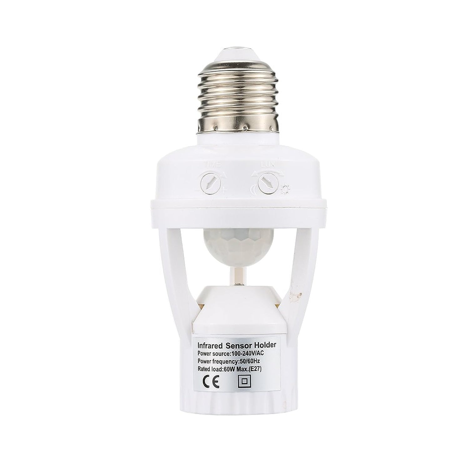 Infrared Motion Sensor Lamp Holder Auto On/Off Light Socket