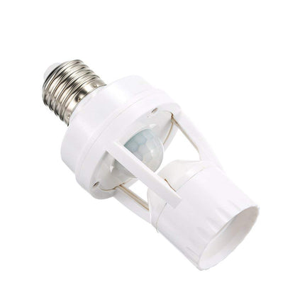 Infrared Motion Sensor Lamp Holder Auto On/Off Light Socket