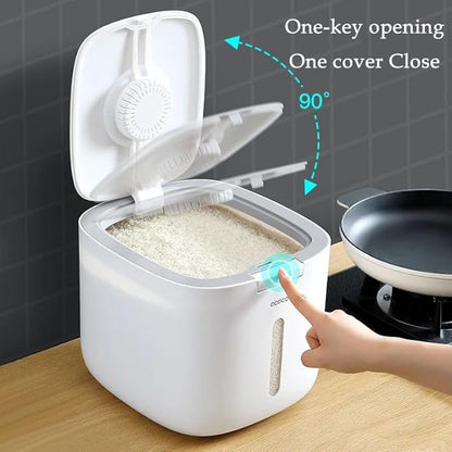 Ecoco 5kg Smart Rice Box – Airtight Grain Storage Station