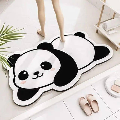 Luxury Panda Shaped Floor Mat for Kids Room & Entryway