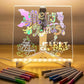 Acrylic Writing Board with LED Touch Base – 3D DIY Night Light for Home & Office