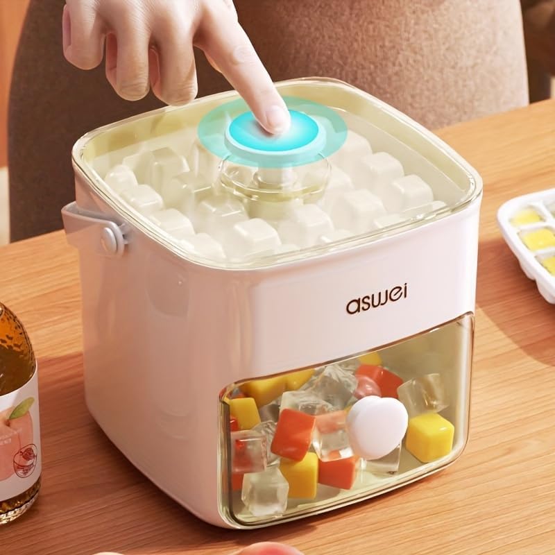 48-Cube Ice Maker with Easy Press Cap Tray Mould