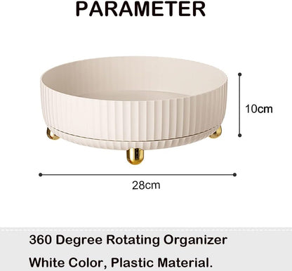 Luxury Rotating Tray for Kitchen & Vanity | 360° Organizer
