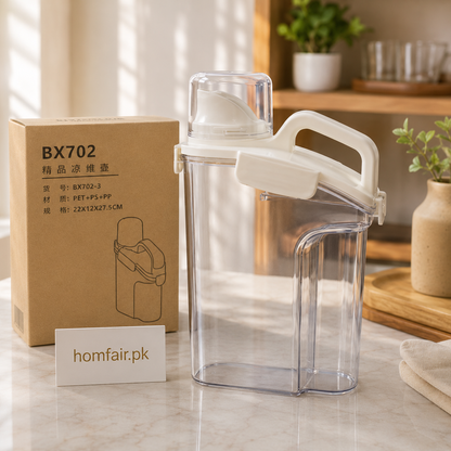 Premium Quality Food Storage Jar - Airtight Glass Container