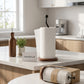 Luxury Wooden Paper Towel Holder Stand Modern Kitchen Tissue Roll Dispenser (Tissue not inculded)