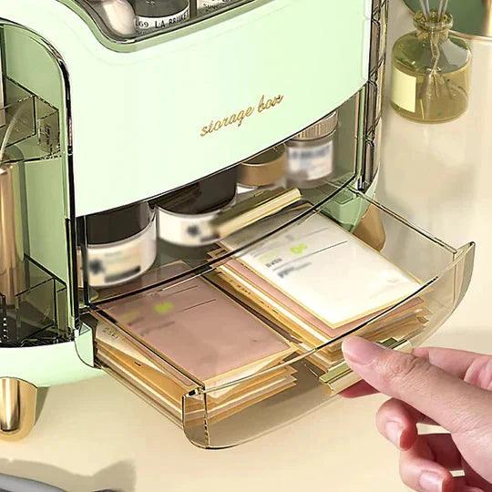 Luxury Cosmetic Organizer Elegant Vanity & Desktop Storage Box