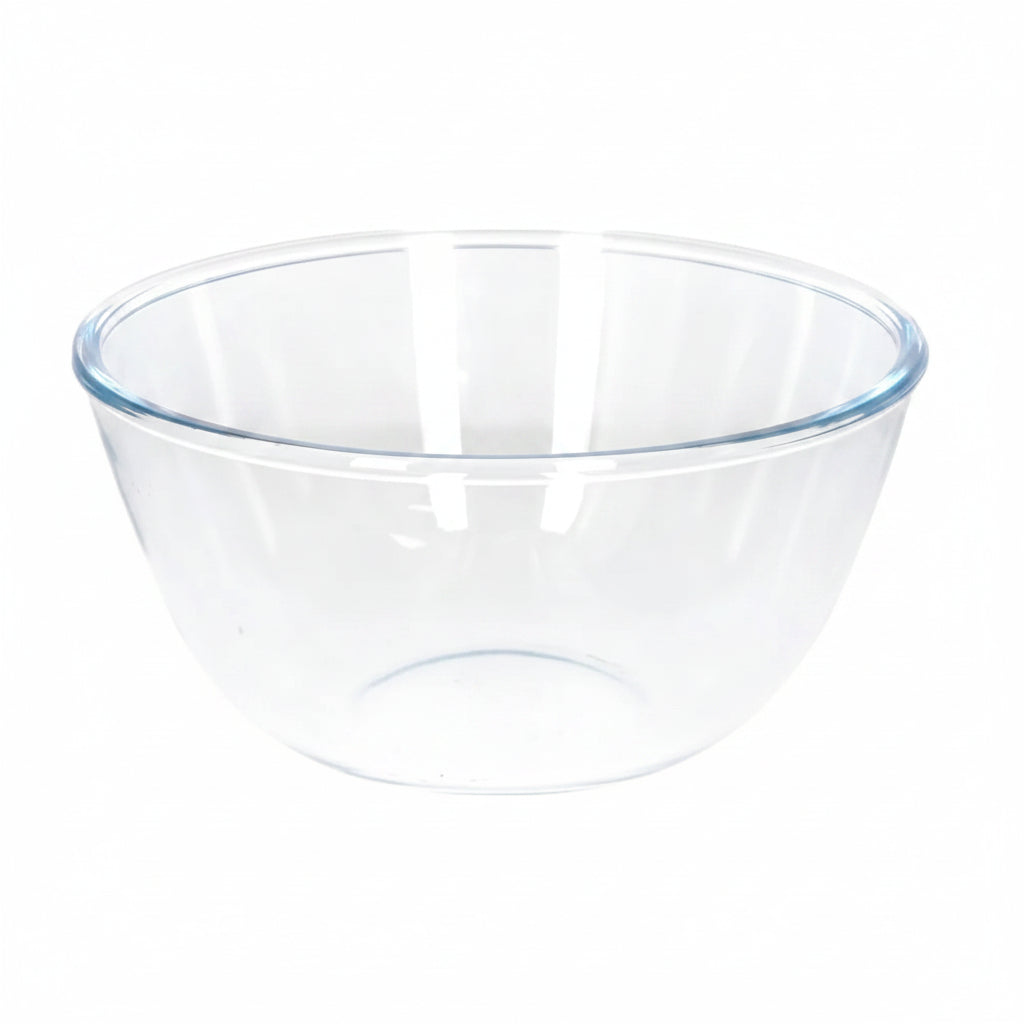 Danny Home Premium Glass Salad Bowl 2300ml for Elegant Everyday Dining & Kitchen Use
