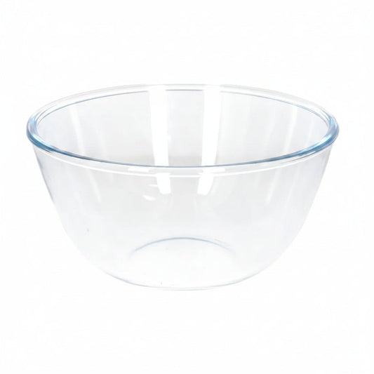 Danny Home Premium Glass Salad Bowl 2300ml for Elegant Everyday Dining & Kitchen Use