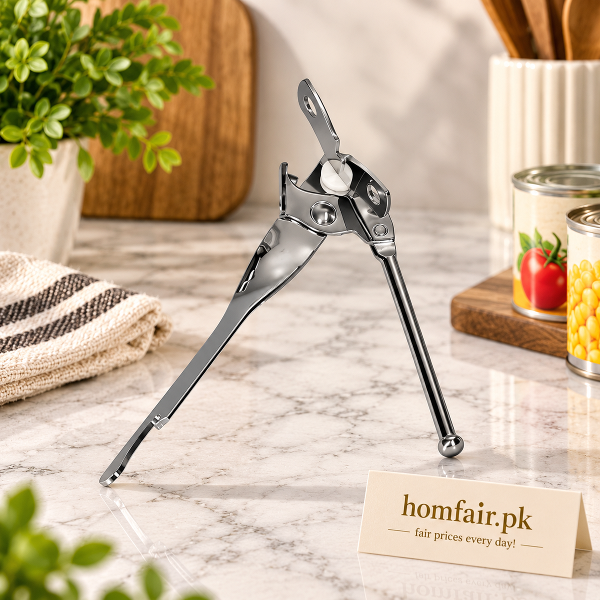 Danny Home Premium Can Opener – 17.5cm Durable Kitchen Tool for Easy Everyday Food Preparation