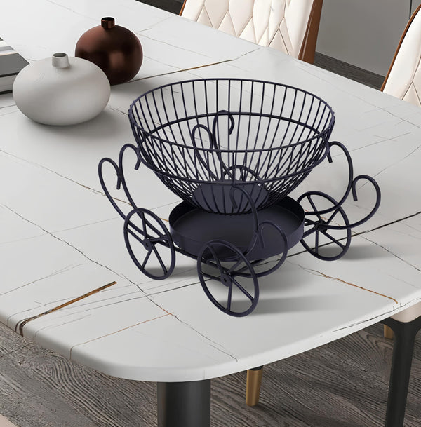 2 Tier Decorative Fruit Basket Stylish Kitchen Organizer