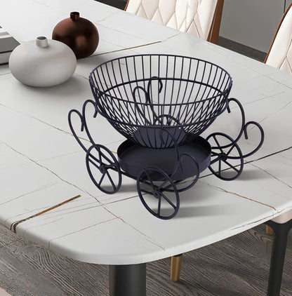 2 Tier Decorative Fruit Basket Stylish Kitchen Organizer