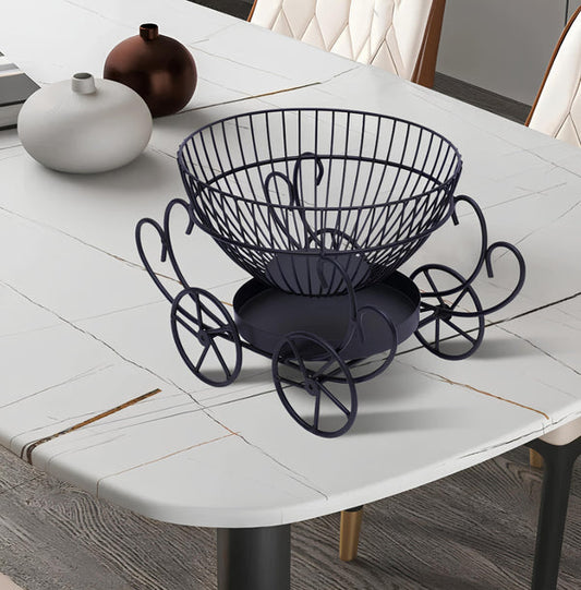 2 Tier Decorative Fruit Basket Stylish Kitchen Organizer