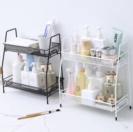 2 Layer Metal Stand Multi-Purpose Organizer