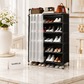 Dustproof Curtain Shoe Rack Multi-Layer Shoe Storage Organizer