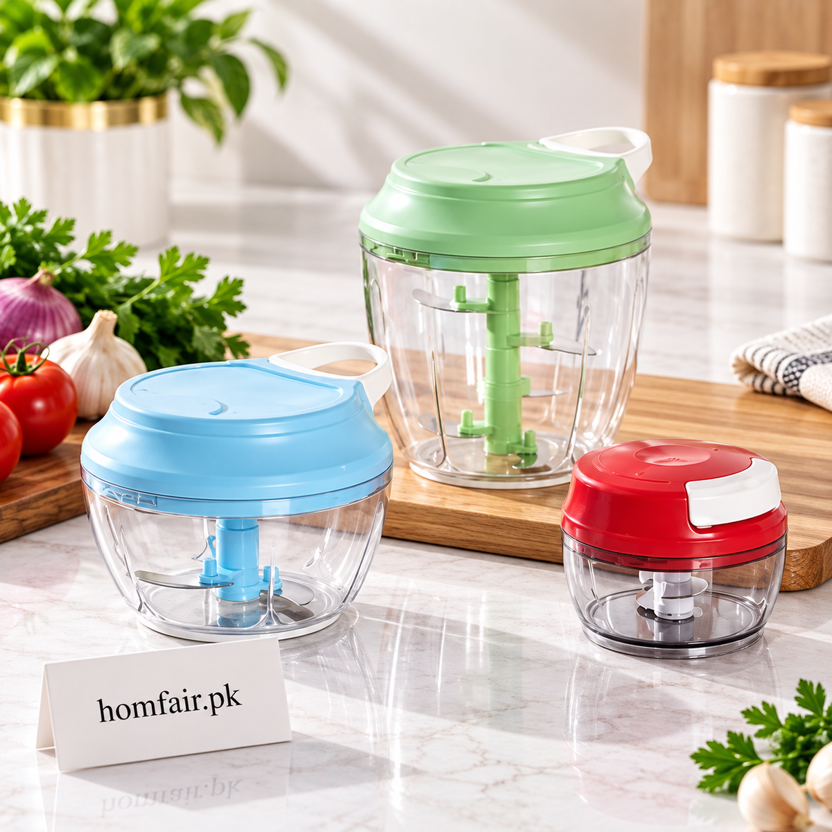 Manual Speedy Food Chopper for Quick Vegetable, Herb and Meal Preparation