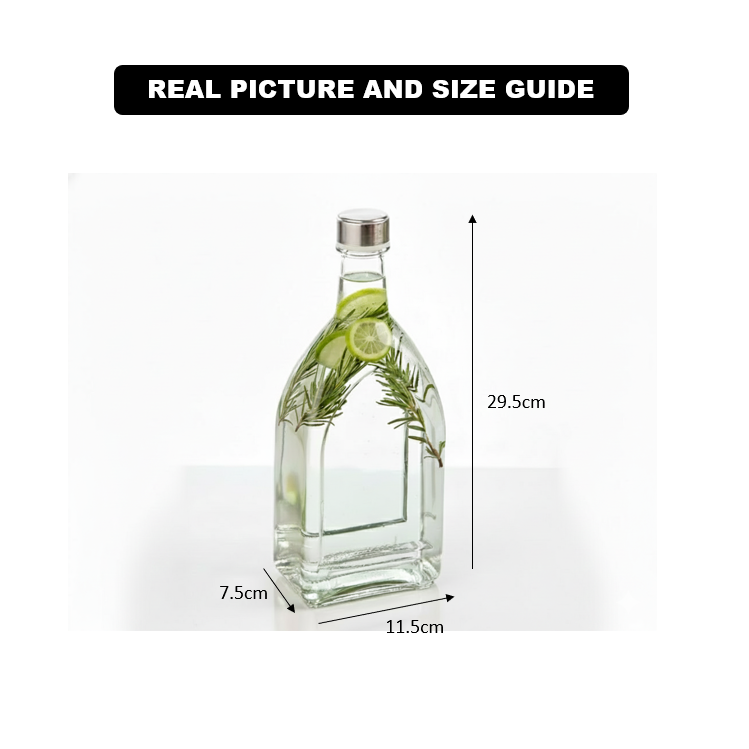 Limon 1.1 Liter Prime Clear Glass Bottle