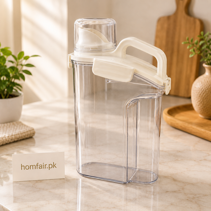 Premium Quality Food Storage Jar - Airtight Glass Container