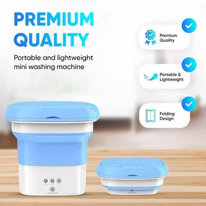 Mini Foldable Washing Machine Portable Laundry Washer for Home and Travel