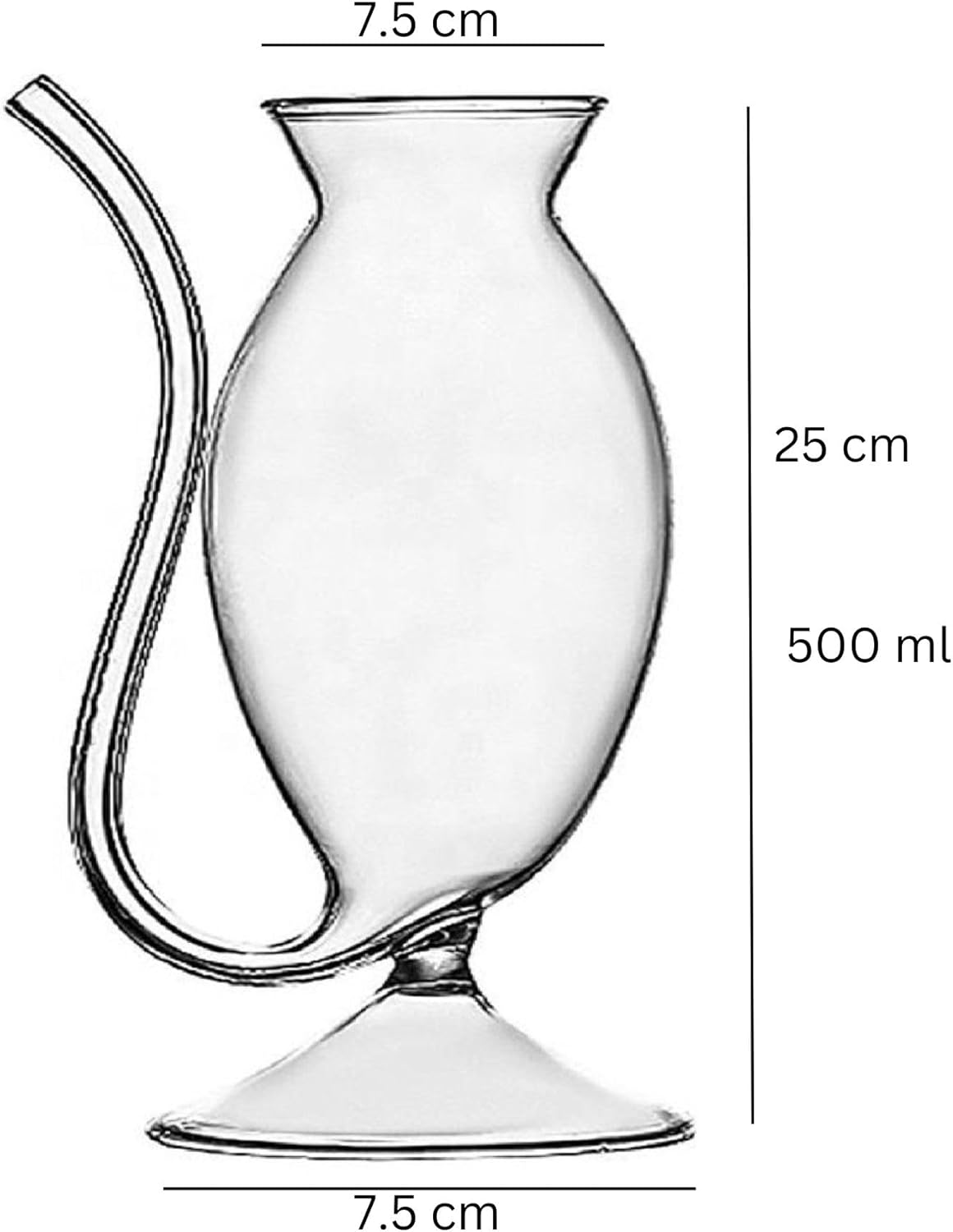 Melbify Cocktail Glass 340ML Unique Sipper for Stylish Cocktails