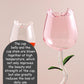 Elegant Tulip Shaped Crystal Wine Goblet Luxury Rose Wine Glass