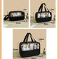 Luxury 3-Piece Transparent Travel Cosmetic Organizer Bag Set