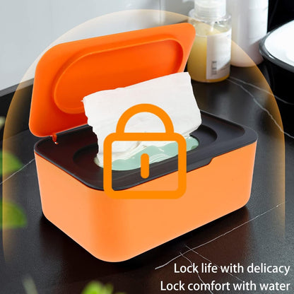 Premium Flip-Top Tissue Box Holder – Portable Tissue Storage Box with Secure Lid