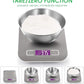 Premium Stainless Steel Digital Kitchen Scale 5kg Capacity Ultra Slim Design