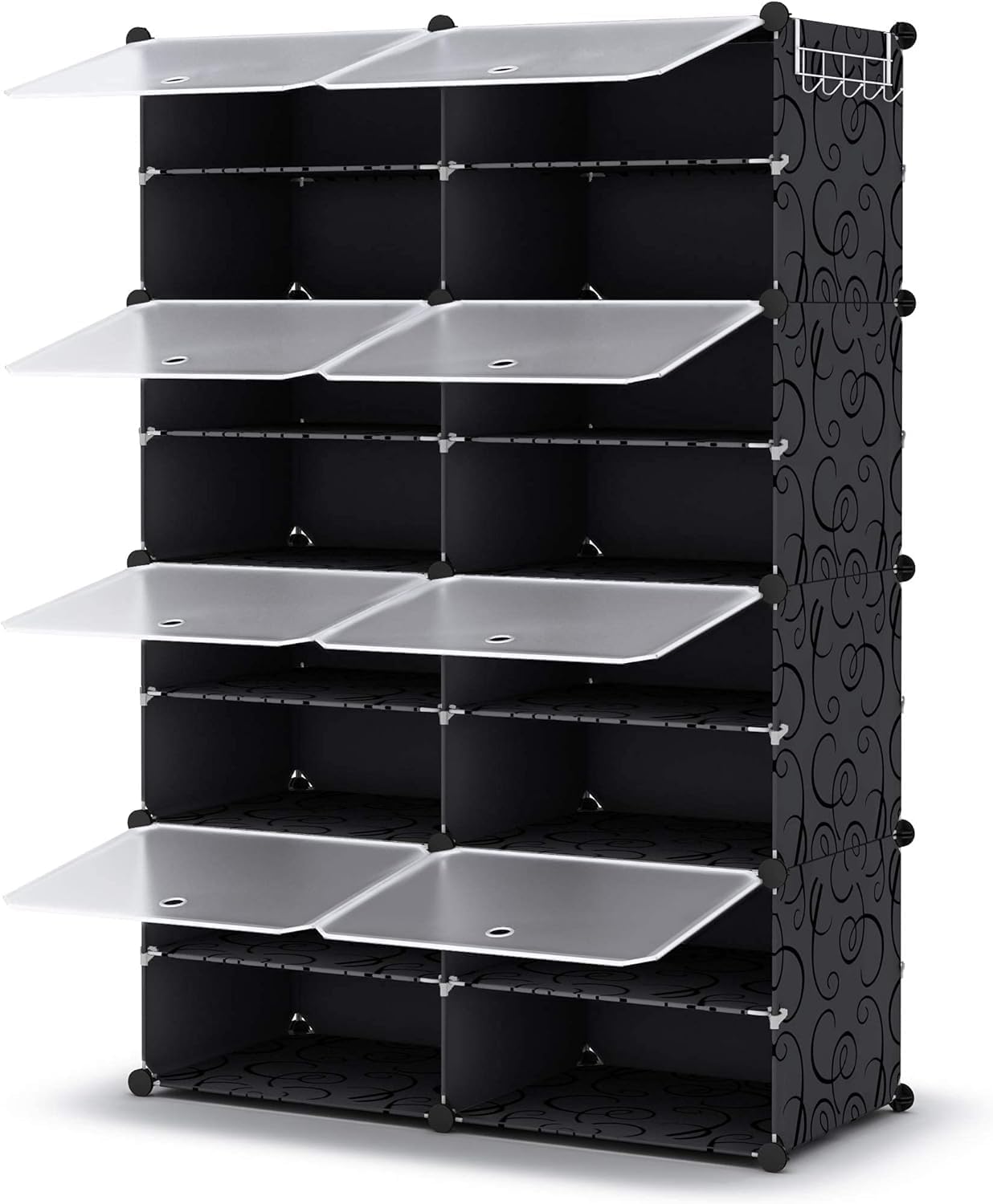 Attachable Cube Cabinet Shoe Rack Modular Storage Organizer